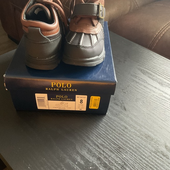 Polo by Ralph Lauren Kids Brown and Black Boots - Picture 1 of 4